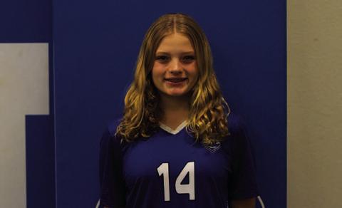 Name: Sophia Storm Class: Freshman Sport: Soccer, Cross Country and Cheer Favorite Movie: Hercules Favorite Midnight Snack: Pop-Tarts Favorite Social Media: Facebook Marketplace Main Goal This Season: Score five goals
