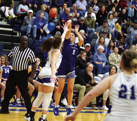 Brooke White scored a team-high 18 points for the Lady Badgers in their win over Burnet. HUNTER KING | DISPATCH RECORD