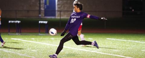 Michael Clayton was a big reason for the strong performance against Salado Tuesday night. HUNTER KING | DISPATCH RECORD