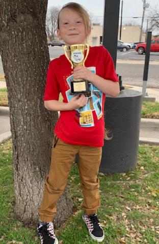 A trophy for mutton bustin’