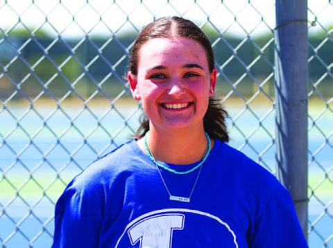 Name: Caroline White Class: Sophomore Sport: Tennis Favorite Movie: The Greatest Showman Favorite Midnight Snack: Popcorn Favorite Social Media: Instagram Main Goal This Season: Get More Wins Than Last Season