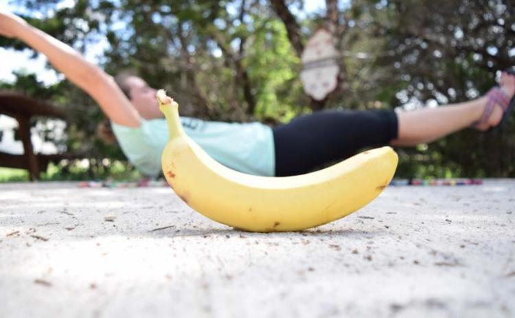 Holding the “Banana” -- or hollow hold -- position is a great way to build core strength. ALEXANDRIA RANDOLPH MURRELL | COURTESY PHOTO