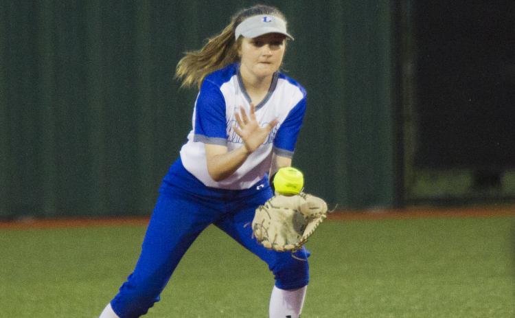 Second baseman Autumn Beisel-Macomber fields a grounder on Thursday against Burkburnett.