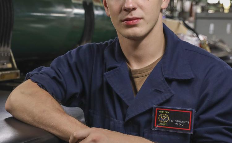 Courtesy photo: Copperas Cove high school graduate Tristian Stromitis joined the U.S. Navy after graduation.