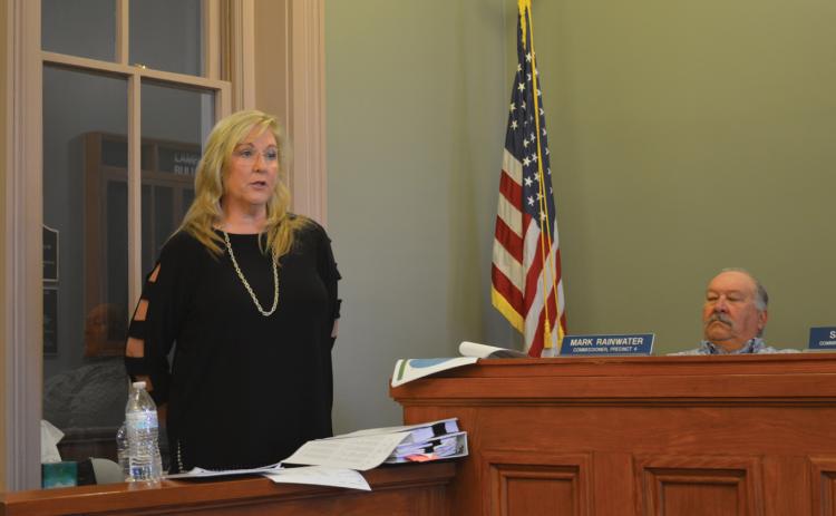 County Auditor Tragina Tallant said the new budget is up 22% from last year. ERICK MITCHELL | DISPATCH RECORD
