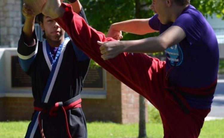 Getting kicks at the Lampasas library