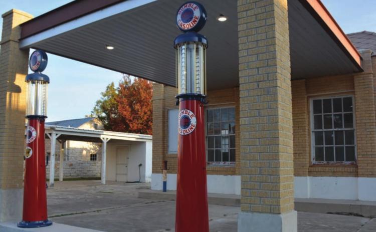 The former gasoline station and then one-time barber shop at 400 E. Second St. has been renamed The Humble Inn and renovated by new owner Andy Fish. Its 1950s-era décor will be on display for Sunday’s Tour of Homes, hosted by the Lampasas County Museum. MONIQUE BRAND | DISPATCH RECORD