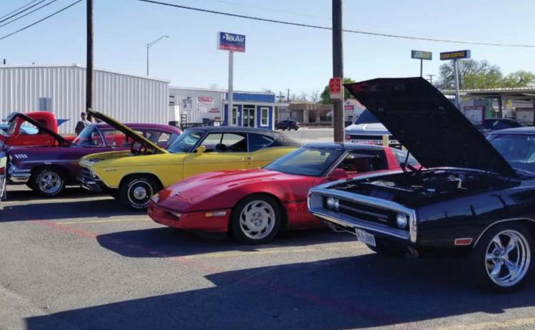 Classic car enthusiasts display their vehicles the first Saturday of each month at the back parking lot of Storm’s Drive-In. Owners enjoy the time to socialize and show off their cars. courtesy photo