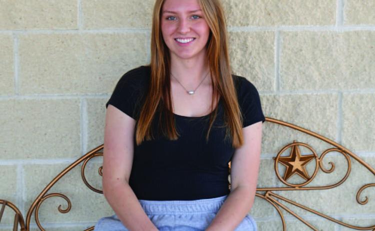 Lampasas High School senior Alyssa Foust has had success in stock shows across the state during her time in FFA. ERICK MITCHELL | DISPATCH RECORD