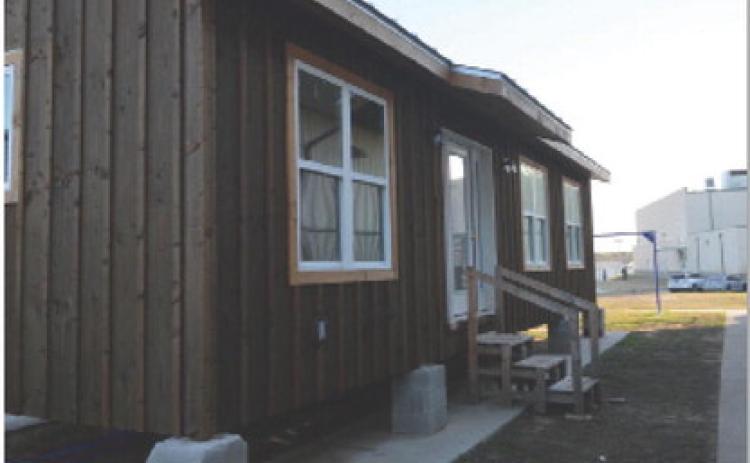 Students in the construction courses at Lampasas High School have been working to finish this tiny home. Building started in November 2023. erick mitchell | dispatch record