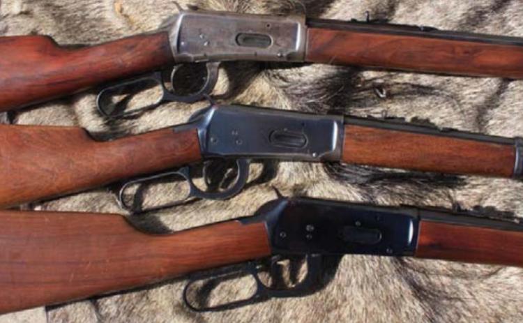 Shown top to bottom are an early Winchester Model 94 in .32- 40 caliber made in 1904, a pre-1964 made in 1949 and a post-1964 made in 1973. HARTON HARTON | COURTESY PHOTO