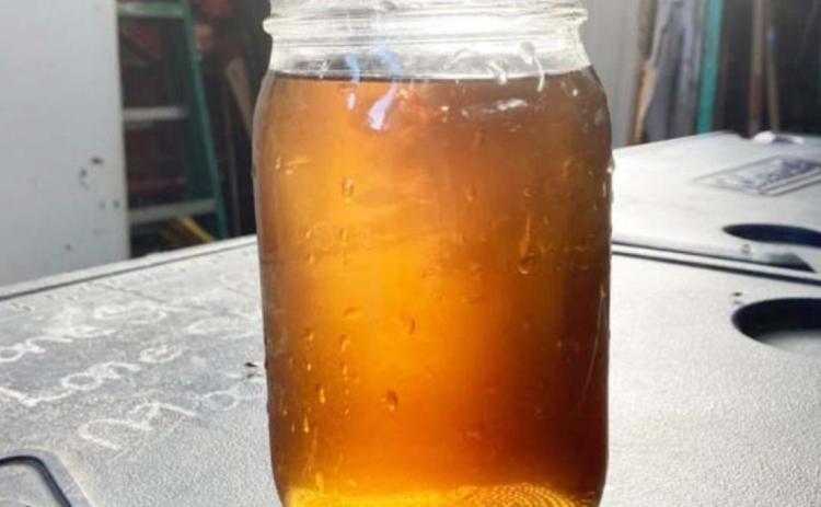 Bret Cali of Bend, shared this photo of his water from last week. Corix Utilities has been under fire for the water quality. COURTESY PHOTO
