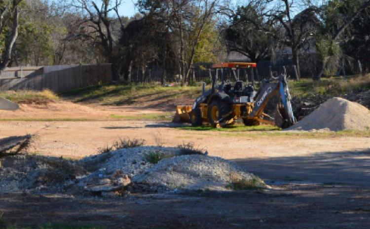 Construction of a new subdivision on Brown Street appears to be halted due to supply shortages. One contractor says the real estate market is steady in Lampasas. MASON HINES | DISPATCH RECORD