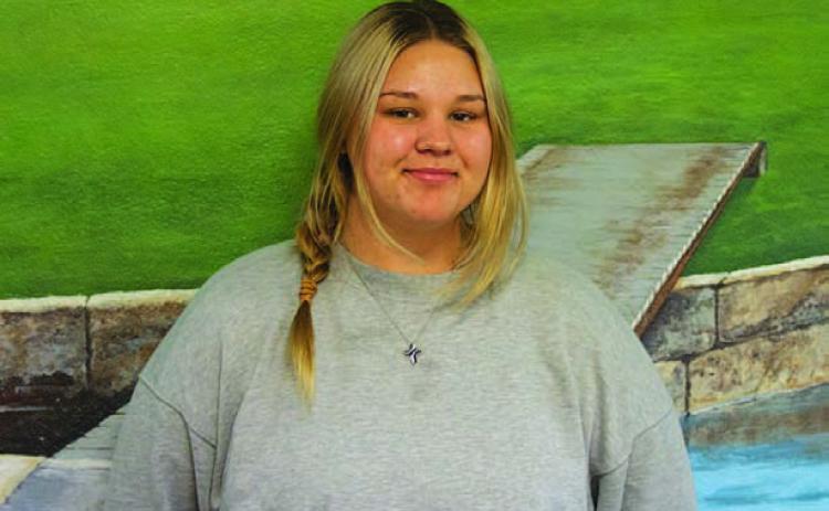 Name: Kadyn Atkins Class: Senior Sport: Golf Favorite Movie: Princess and the Frog Favorite Midnight Snack: Goldfish Favorite Social Media: Instagram Main Goal This Season: Graduate