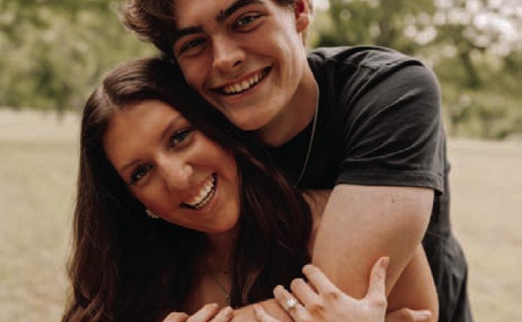 Sarah Engelke and Landon Mulcahy plan to wed in October. COURTESY PHOTO