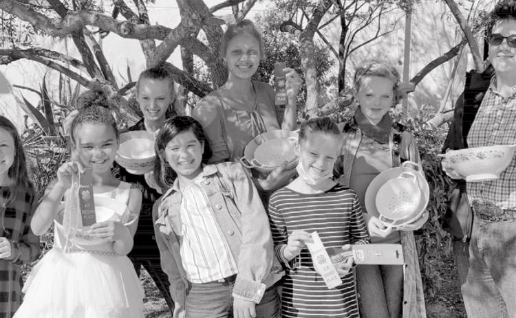 District 7 4-H Food Show competitors included, front row from left to right, Rylee McKittrick, Carolyn Dwamena, Naomi Arellano and Vivien Martin. Back row from left are Allison Martin, Juliana Dwamena, Katelyn Martin and Kyle Tomlinson. Not pictured: Kaitlyn Arp. APRIL DWAMENA | COURTESY PHOTO