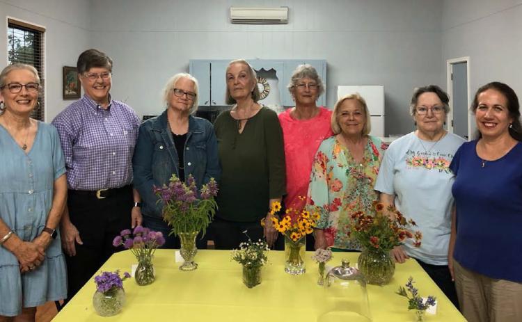 Lometa L-M Garden and CIvic Club officers for the new club year are, left to right, Tico Hicks, historian; Sue Anderson, parliamentarian; Teresa Stewart, reporter; Patricia Dorsey, treasurer; Val Cash, secretary; Sheri Stone, second vice president; Barbara Bell, first vice president along with Candace Pauly (not pictured); and Laurie Davis, president. VAL CASH | COURTESY PHOTO