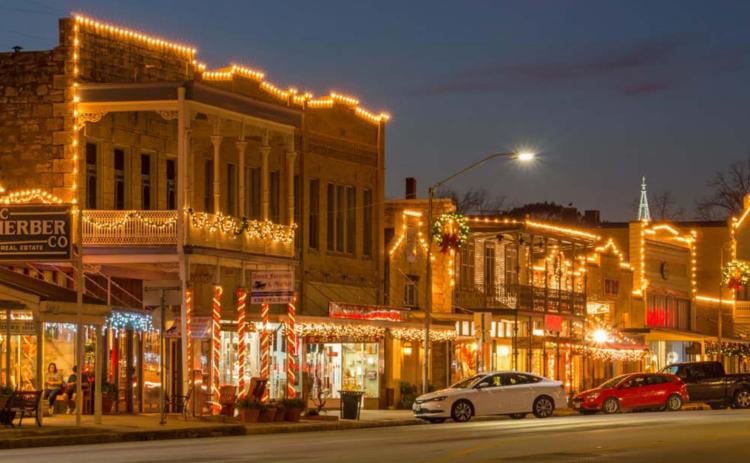 Fredericksburg is a popular Christmas destination, where visitors can find an ice skating rink and a wooden German Christmas pyramid. TRISH RAWLS | COURTESY PHOTO