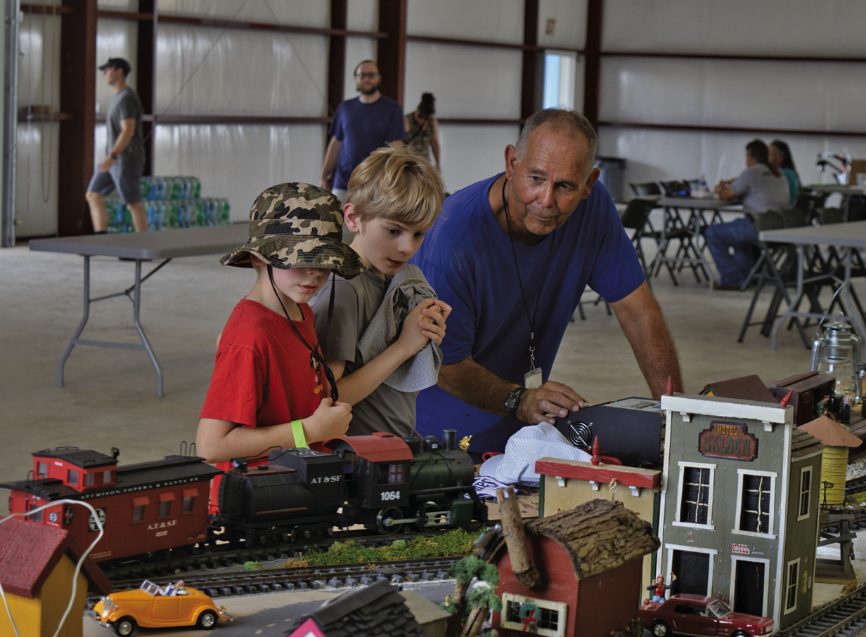 The train keeps a-rolling at the Santa Fe Depot