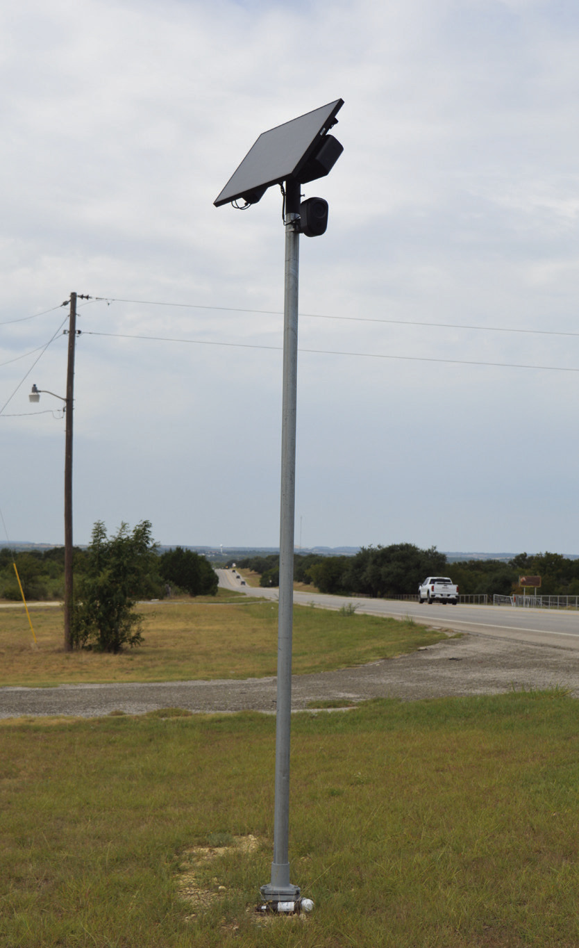 This camera is situated on the south side of Lampasas along U.S. Highway 183, and it photographs vehicles entering and exiting the city. ERICK MITCHELL | DISPATCH RECORD