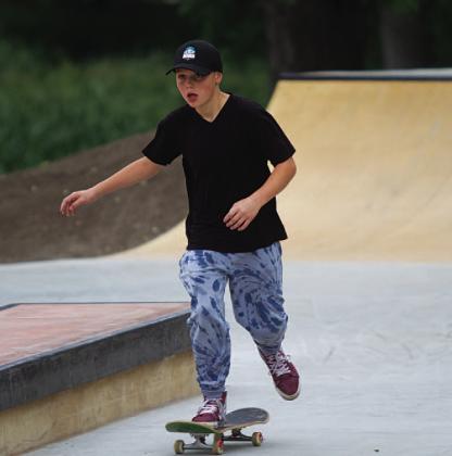 Chase Jackson is having fun at the new Lampasas Skatepark.Hunter King | Dispatch Records