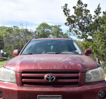 This 2005 Toyota Highlander has seen better days, but it still runs. Maintaining the vehicle of our bodies requires similar maintenance and care. Alexandria Randolph | Lampasas Dispatch Record