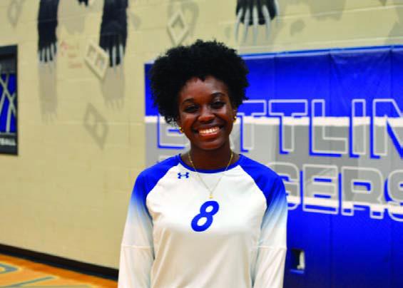 Name: Angelina Davis Class: Junior Sport: Volleyball Favorite Athlete: Sha’carri Richardson Favorite Hobby: Running, volleyball Favorite Food: Chicken alfredo Favorite Movie: Voicemails for Isabelle