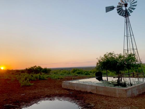 The sun sets over the Four Sixes Ranch, which spans hundreds of thousands of acres. COURTESY PHOTO