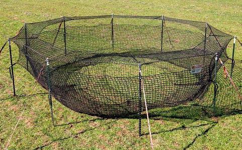 The pig trap made available by the Hill Country SWCD is a continuous-entry system that allows wild hogs to enter but prevents them from exiting. The traps are easy to set up and simple to operate, according to conservation technicians. COURTESY PHOTO | HILL COUNTRY SWCD