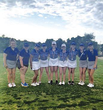 The Lady Badger golf teams finished second and eighth at regionals last week. COURTESY PHOTO | LAMPASAS ISD ATHLETICS FACEBOOK