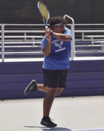 LHS boys’ No. 1 player Joel De La Rocha, started the season strong with a 4-0 record across singles and doubles play. COURTESY PHOTO