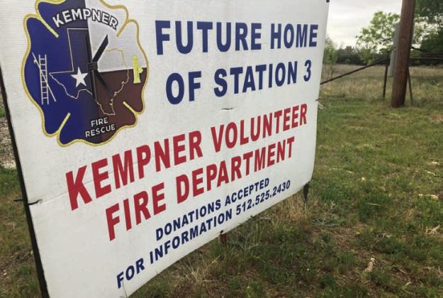 FILE PHOTO Kempner Volunteer Fire Department held an open house and fundraiser in April at the site of its newest substation on FM 2313. The land was donated by Vanita Craft, and fundraisers were expected to provide enough revenue to finish the station.