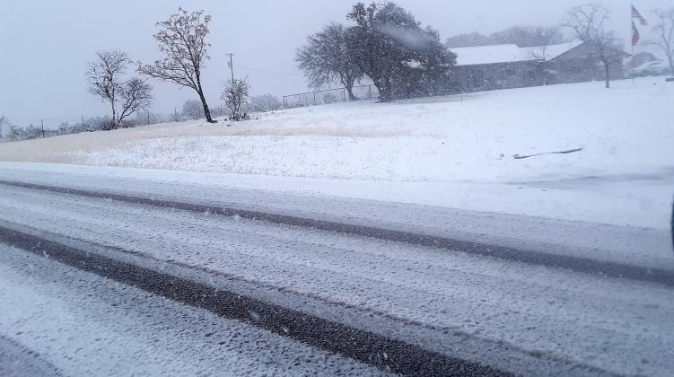 FM 580 West near the intersection with County Road 1225 between Lampasas and Nix.  