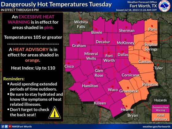 Excessive heat warning in effect | Lampasas Dispatch Record