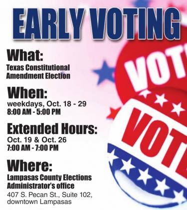 Early voting set to begin