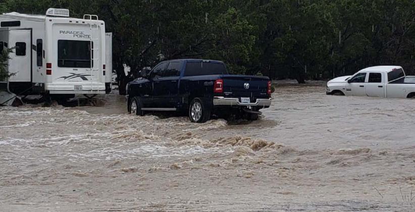 Little Lucy RV Resort flooded on Sept. 4. Emergency personnel responded to reports that a person or people may have been swept into the water, but by the day’s end, all inhabitants were accounted for. COURTESY PHOTO