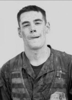 Mark Nicolas poses during Field Medical Service School. COURTESY PHOTO