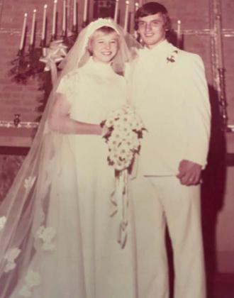 Joey and Vickie McQueen are shown on their wedding day in 1976. courtesy photo