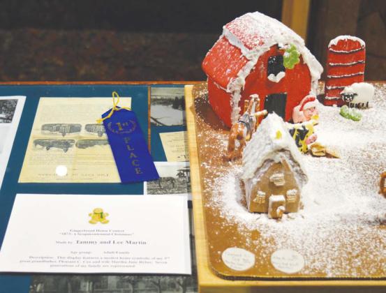The gingerbread entry from Lee and Tammy Martin was named winner in the adult division of the museum’s contest. Erick mitchell | dispatch record