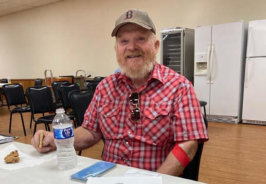 William “Rusty” Stephen has donated a total of five gallons. courtesy photo