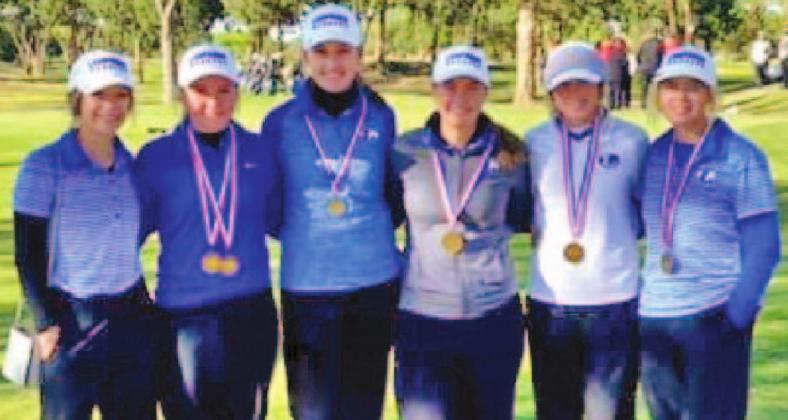 The Lady Badgers placed third at regionals in Lubbock. Pictured, left to right, are Kenlee Turner, LeeAnn Parker, Kinsley Lindeman, Shaylee Wolfe, Kylee Rutledge and Elizabeth Cross. COURTESY PHOTO