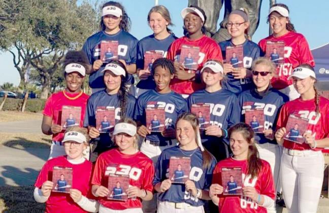 Alycia Cantu is pictured in the top left of this group photo after the select tournament. COURTESY PHOTO