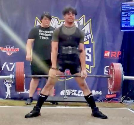 Paul Acosta deadlifts at a USAPL competition in Colorado. COURTESY PHOTO