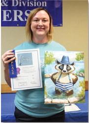 Rachel Gill won adult champion in digital media with “Badger in the springs.” ALEXANDRIA RANDOLPH | DISPATCH RECORD