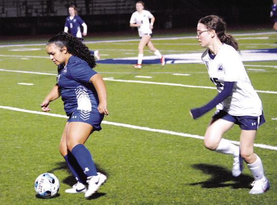 Arianna Bermudez was one of the two goal scorers for the Lady Badgers. HUNTER KING | DISPATCH RECORD