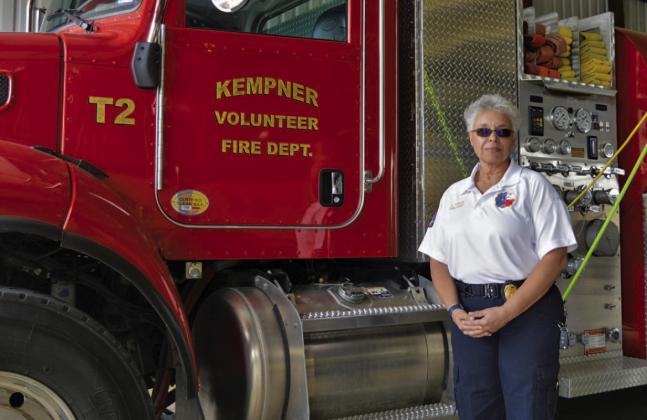 Connie Green is the new fire chief for the Kempner Volunteer Fire Department. ERICK MITCHELL | DISPATCH RECORD