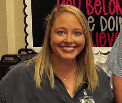 Lampasas High School’s December Paraprofessional of the Month is Beth Oestreich. Assistant Principal Ryan Race said Oestreich “works tirelessly throughout the year making sure our day-to-day operations run smoothly.” Oestreich is the campus technology specialist. COURTESY PHOTO