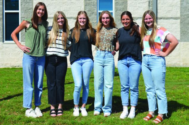 Lampasas High School students selected to participate in the American Legion 2024 Girls State session are, from left to right, Chesley Breuer, Meredith McBeth, Ruby Wiseman, Loretta Hodges, Julia Ybarra and Kamryn Kothman. ERICK MITCHELL | DISPATCH DISPATCH