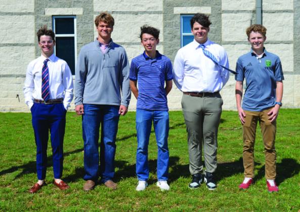 Lampasas High School students selected to participate in the American Legion 2024 Boys State session are, from left to right, Connor Kozma, Haegan Oncken, Kent Ashley, Bodhi Westra and Solomon Storm. ERICK MITCHELL | DISPATCH DISPATCH