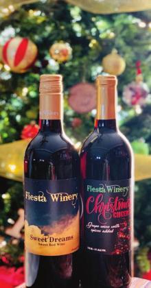 Fiesta Winery’s seasonal Sweet Dreams and Christmas Cheer wines are offered at several local outlets. COURTESY PHOTO